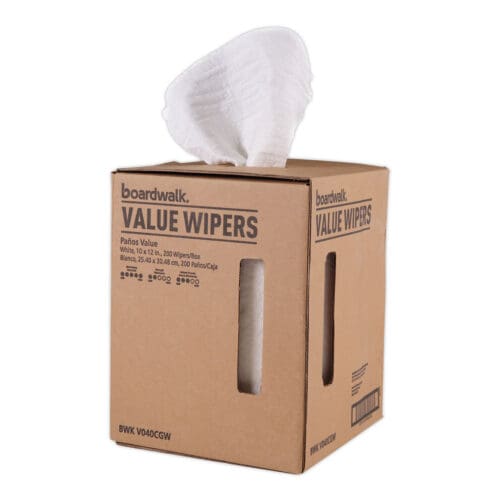 DRC Wipers, Centerpull, 10 x 12, White, 200/Carton