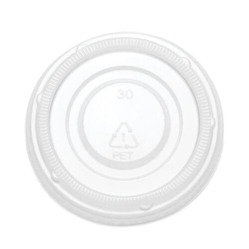 Portion Cup Lids, Fits 2 oz Portion Cups, Clear, 2,500/Carton