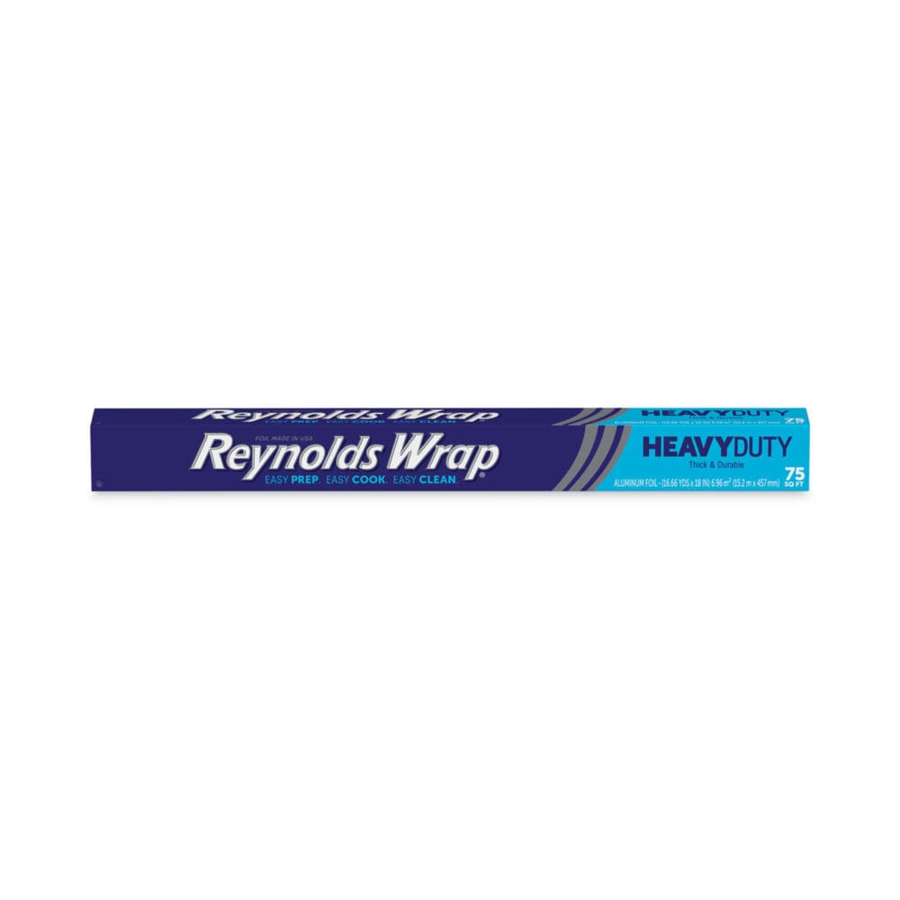Heavy Duty Aluminum Foil Roll, 18" x 75 ft, Silver