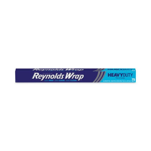 Heavy Duty Aluminum Foil Roll, 18" x 75 ft, Silver