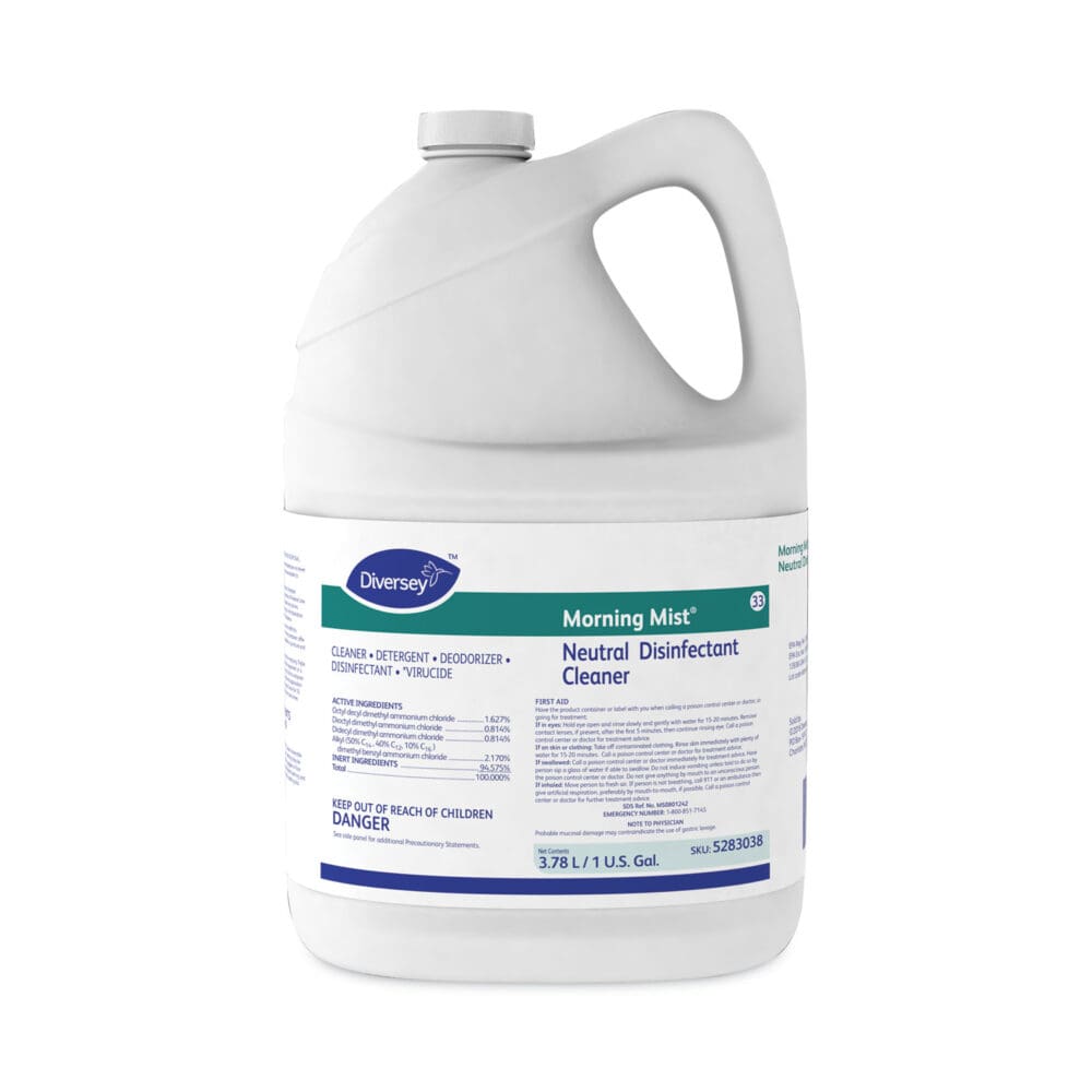 Morning Mist Neutral Disinfectant Cleaner, Fresh Scent, 1 gal Bottle