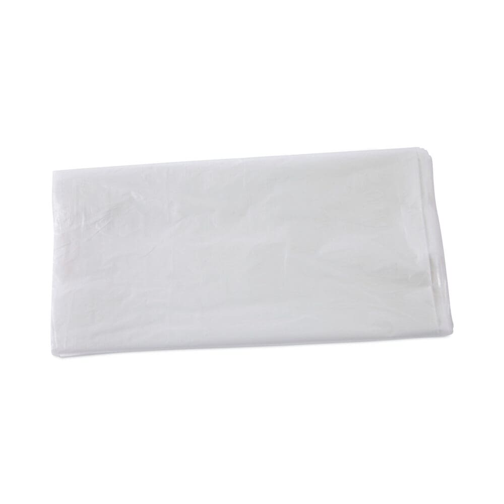 High Density Industrial Can Liners Flat Pack, 60 gal, 13 mic, 38 x 60, Natural, 200/Carton