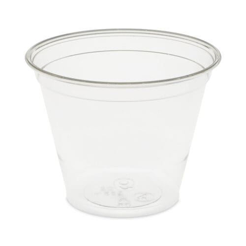 EarthChoice Recycled Clear Plastic Cold Cups, 9 oz, Clear, 975/Carton