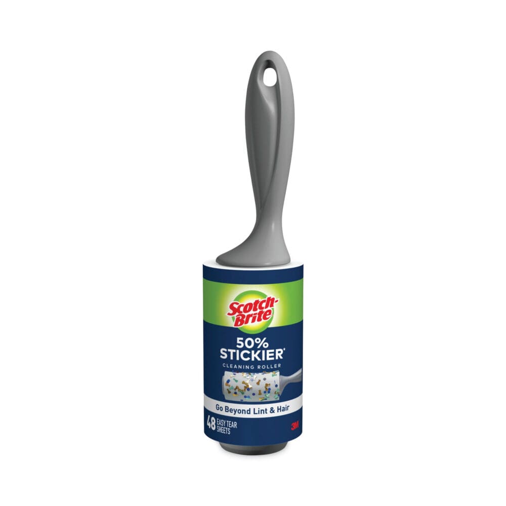 Lint Roller, Extra Sticky, Heavy-Duty Handlle, 48 Sheets/Roll