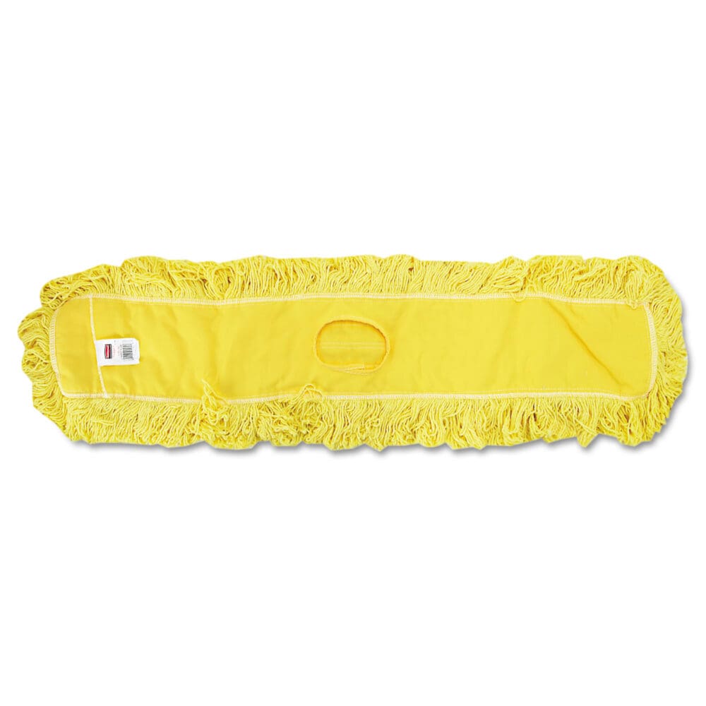Trapper Commercial Dust Mop, Looped-end Launderable, 5" x 48", Yellow