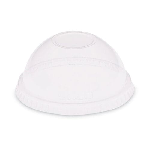 Dome-Top Cold Cup Lids, Fits 2.5 oz to 9 oz Containers, Clear, Plastic, 2,500/Carton