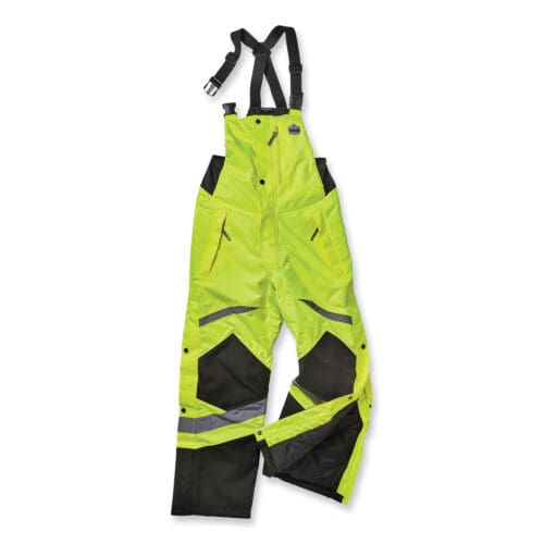 GloWear 8928 Class E Hi-Vis Insulated Bibs, X-Large, Lime, Ships in 1-3 Business Days