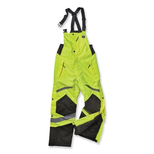 GloWear 8928 Class E Hi-Vis Insulated Bibs, 3X-Large, Lime, Ships in 1-3 Business Days