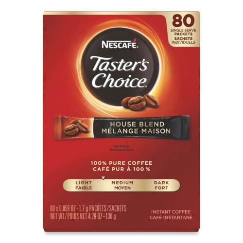 Taster's Choice Stick Pack, House Blend, 80/Box