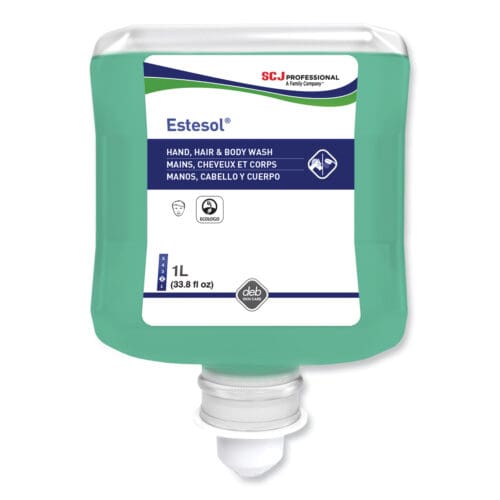 Estesol Hand, Hair and Body Cleaner Manual Cartridge, Rainforest Scent, 1 L Cartridge Refill, 6/Carton
