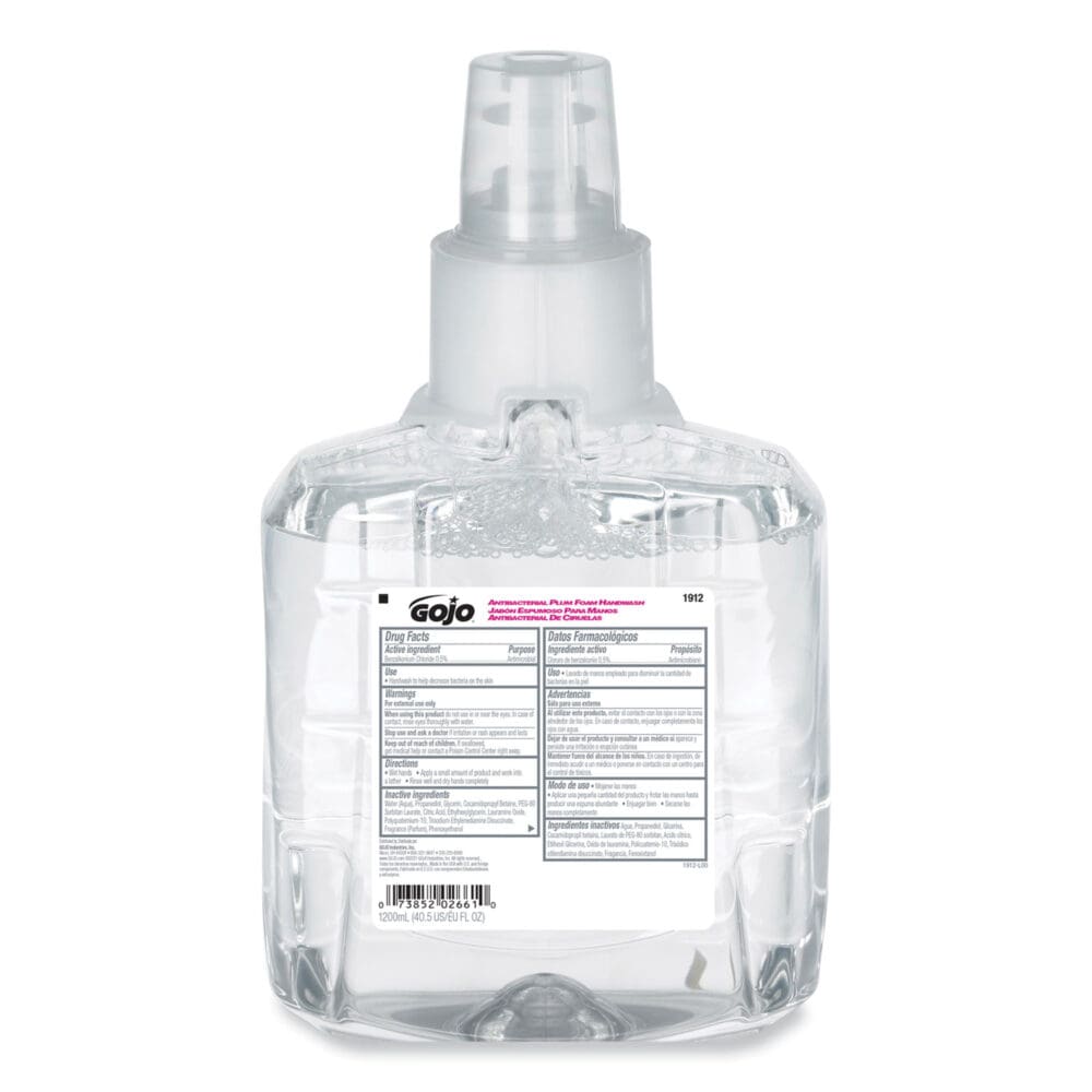 Antibacterial Foam Hand Wash Refill, For LTX-12 Dispenser, Plum Scent, 1,200 mL Refill, 2/Carton