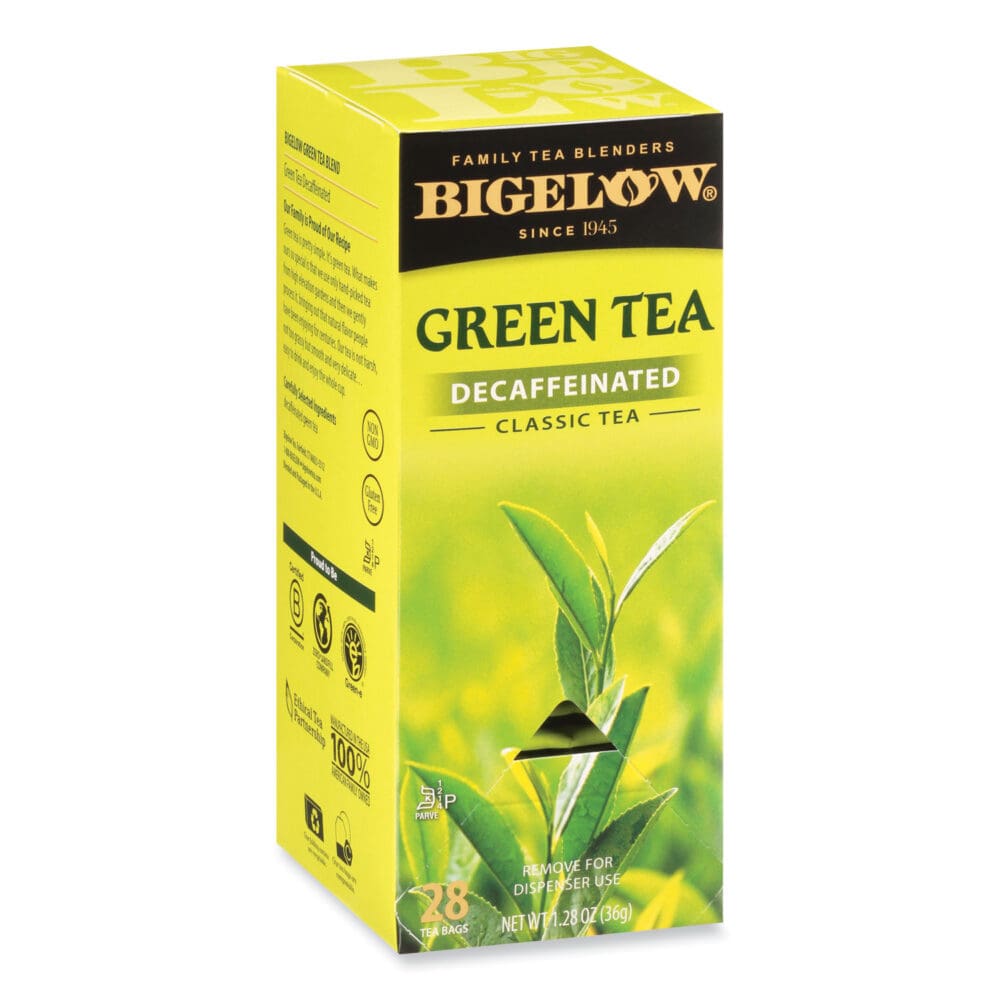 Decaffeinated Green Tea, Green Decaf, 0.34 lbs, 28/Box