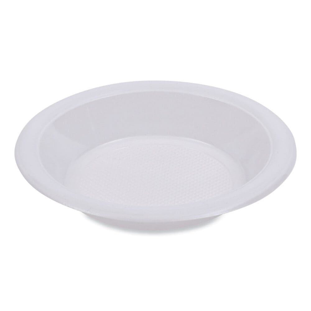 Hi-Impact Plastic Dinnerware, Bowl, 10 to 12 oz, White, 1,000/Carton