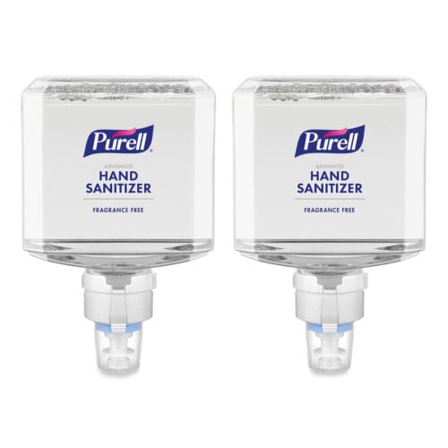 Advanced Hand Sanitizer Gentle and Free Foam, 1,200 mL Refill, Fragrance-Free, For ES8 Dispensers, 2/Carton