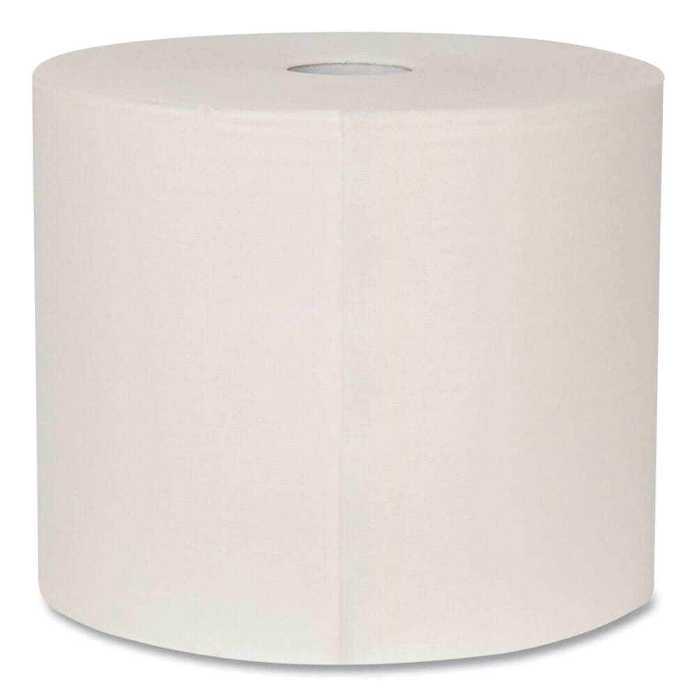 Heavy-Duty Cleaning Cloth, 1-Ply, 12.6" x 912.2 ft, White