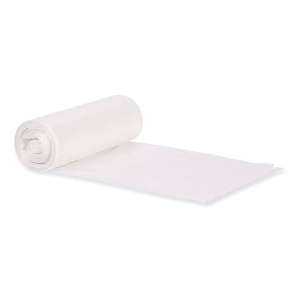 Eco Blend Max Can Liners, 40 to 45 gal, 0.8 mil, 40" x 46", Clear, 25 Bags/Roll, 6 Rolls/Carton