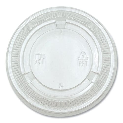 Souffle/Portion Cup Lids, Fits 3.25 oz to 5.5 oz Portion Cups, Clear, 2,500/Pack