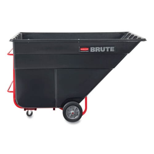 Rotomolded Tilt Truck, 303 gal, 1,200 lb Capacity, Plastic, Black