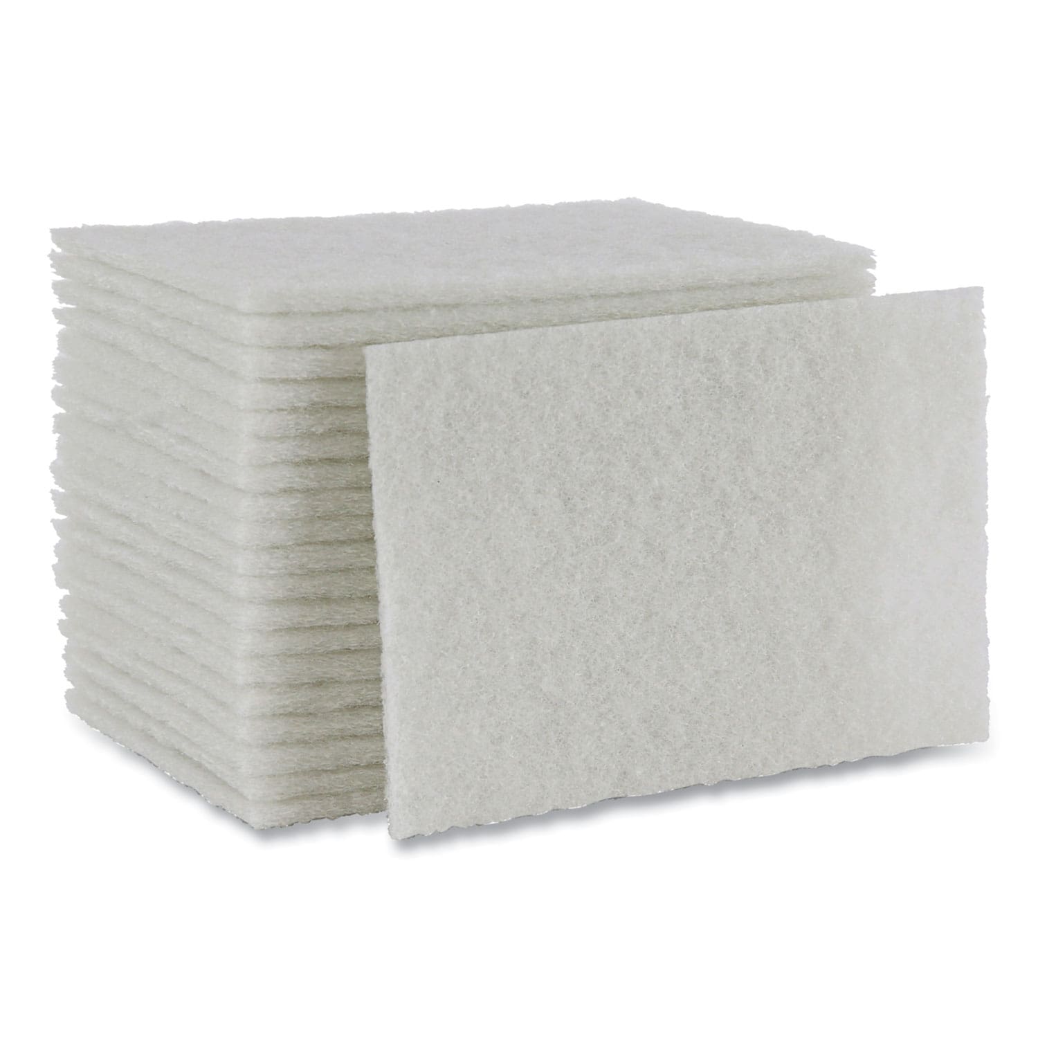 Light Duty Scour Pad, White, 6 x 9, White, 20/Carton Light Duty Scour Pad, White, 6 x 9, White, 20/Carton
