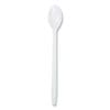 Polypropylene Cutlery, Soda Spoon, 7.87", White, 1,000/Carton