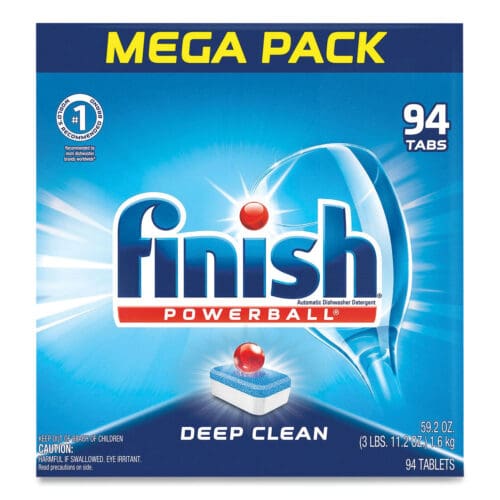 Powerball Dishwasher Tabs, Fresh Scent, 94/Box, 4 Boxes/Carton