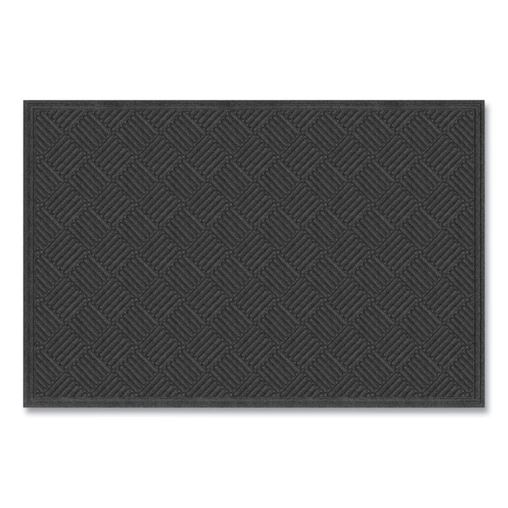 Ecomat Crosshatch Entry Mat, 48 x 27, Charcoal