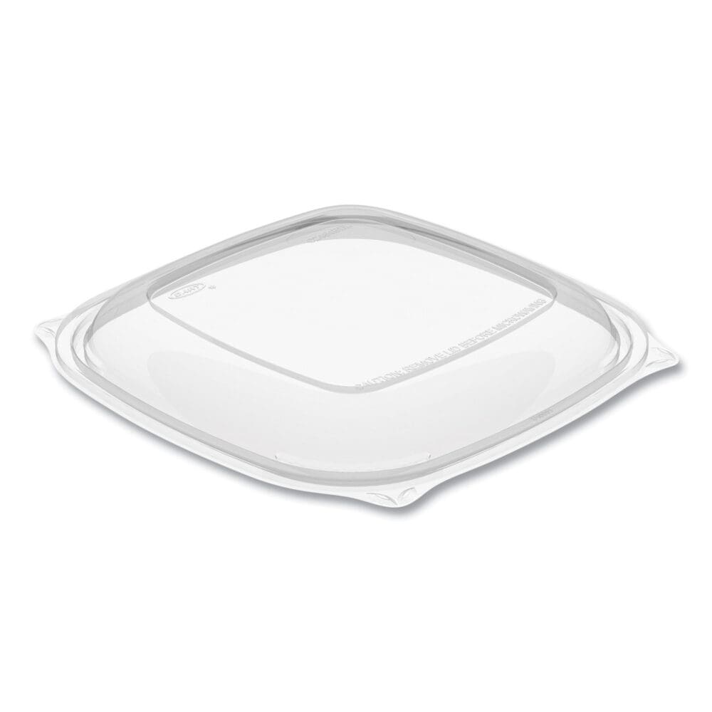 PresentaBowls Pro Clear Square Lids for 24-32 oz Bowls, 8.5 x 8.5 x 0.5, Clear, Plastic, 63/Bag, 4 Bags/Carton