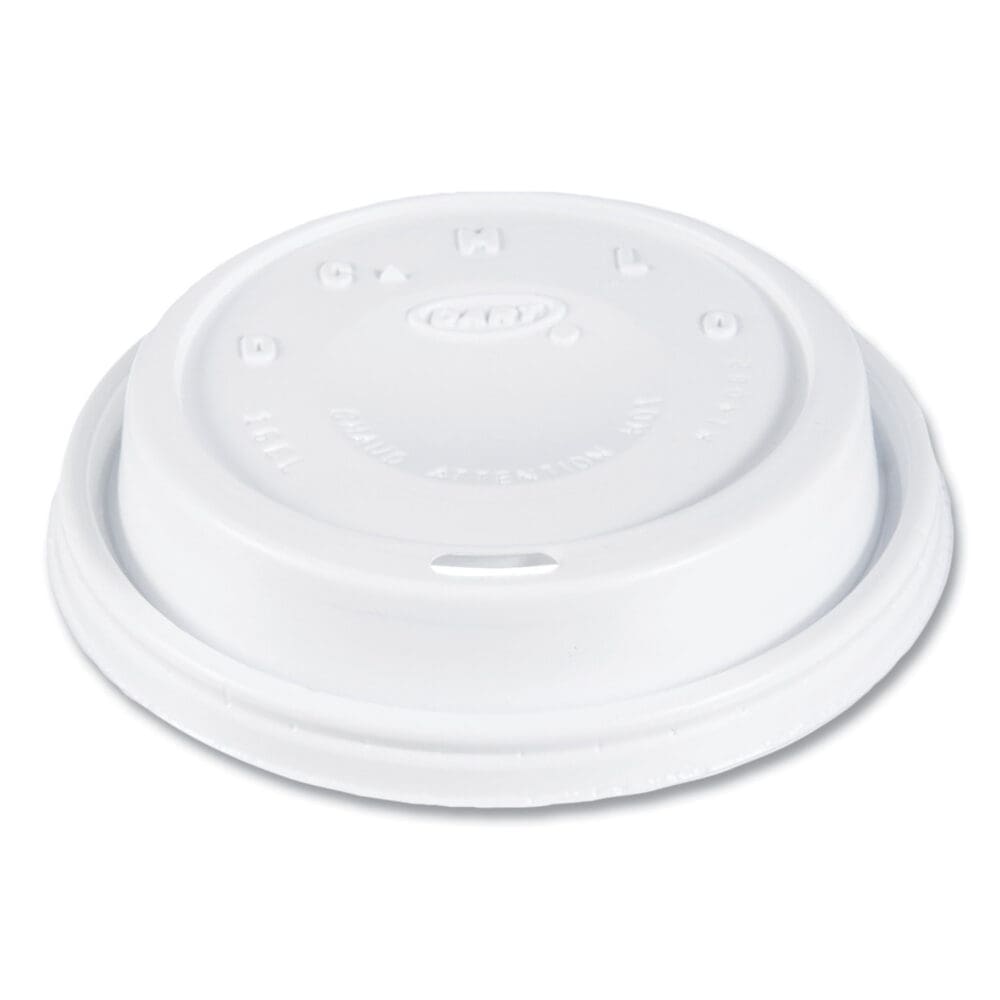 Cappuccino Dome Sipper Lids, Fits 12 oz to 24 oz Cups, White, 1,000/Carton