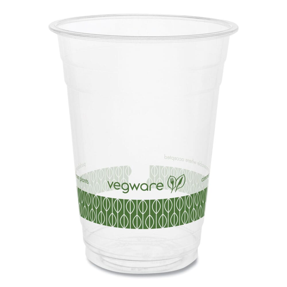 96-Series Cold Cup, 16 oz, Clear/Green, 1,000/Carton