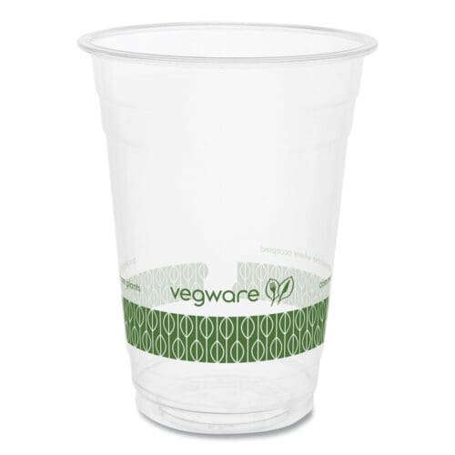 96-Series Cold Cup, 16 oz, Clear/Green, 1,000/Carton