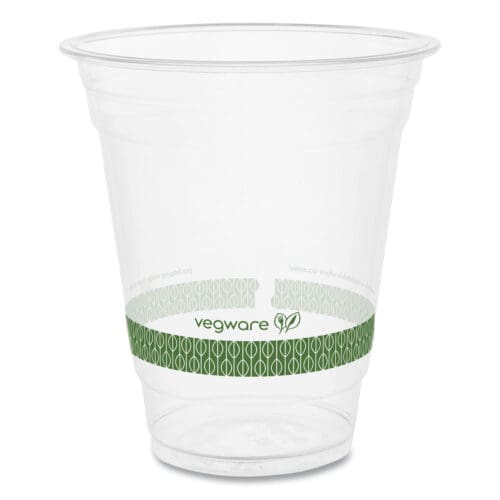 96-Series Cold Cup, 12 oz, Clear/Green, 1,000/Carton