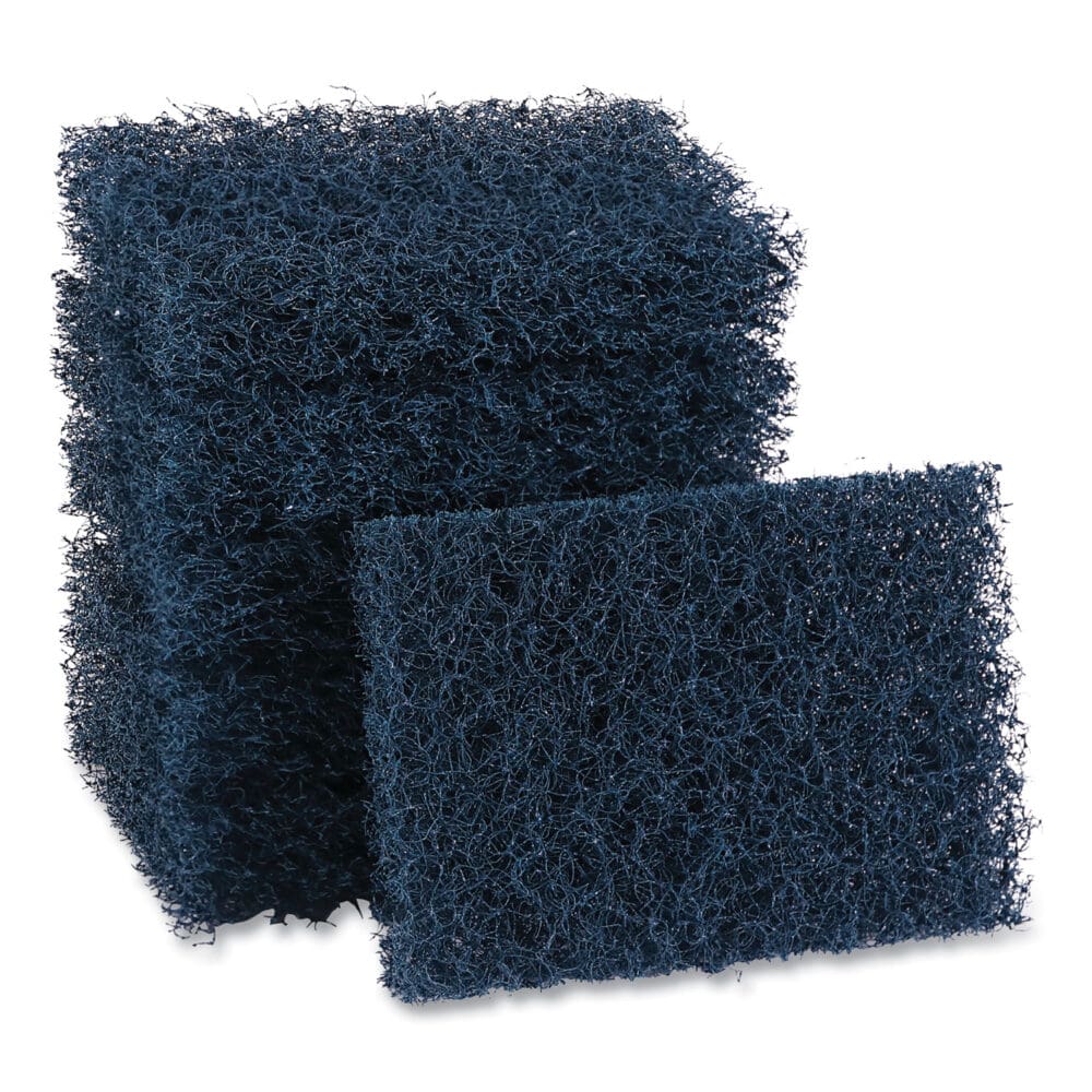 Extra Heavy-Duty Scour Pad, 3.5 x 5, Dark Blue, 20/Carton