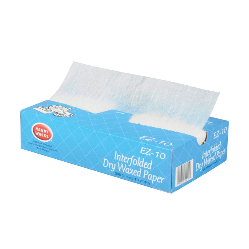 Interfolded Dry Waxed Paper, 10.75 x 10, 500 Box, 12 Boxes/Carton