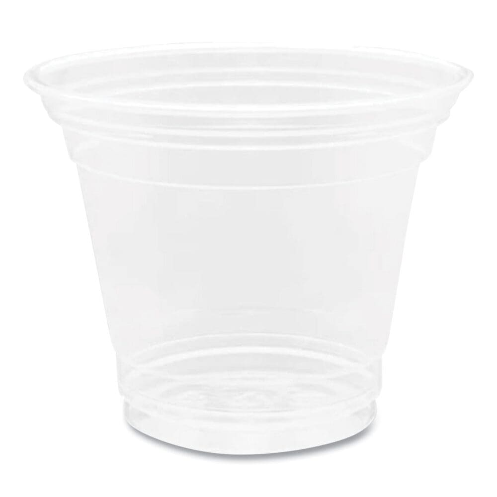PET Plastic Cups, 9 oz, Clear, 1,000/Carton