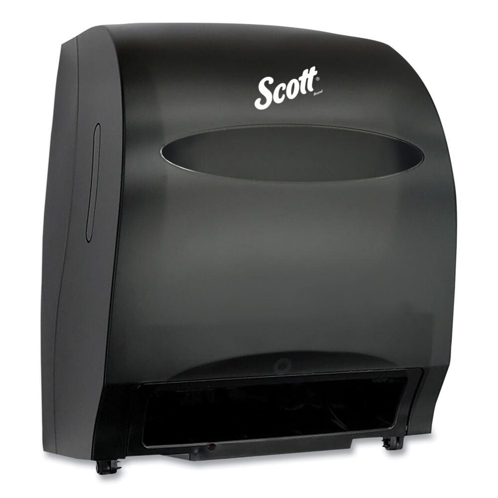 Essential Electronic Hard Roll Towel Dispenser, 12.7 x 9.57 x 15.76, Black